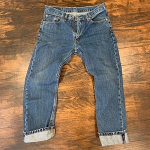 505s, the quintessential Levi. Say goodbye to $300 jeans and still stay stylish!